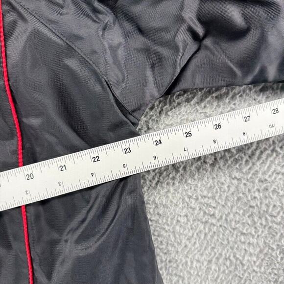 Vintage Detroit Red Wings Windbreaker Jacket men's XL Black Zip Embroidered Logo - Picture 4 of 8